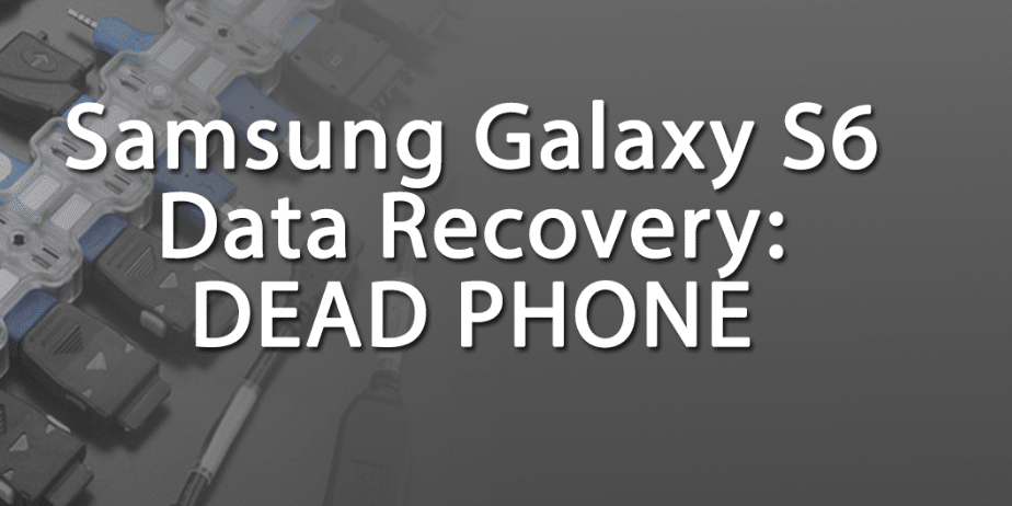 Dead Samsung S6? Could be a short!