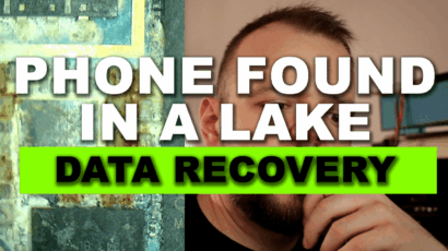 Phone found in a lake on a deceased person.