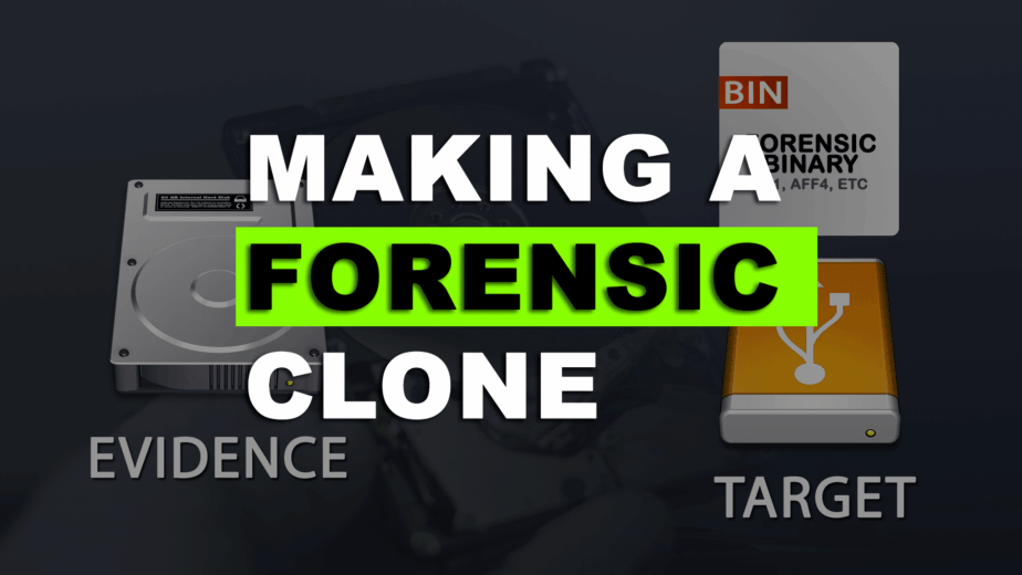How is forensic cloning done?