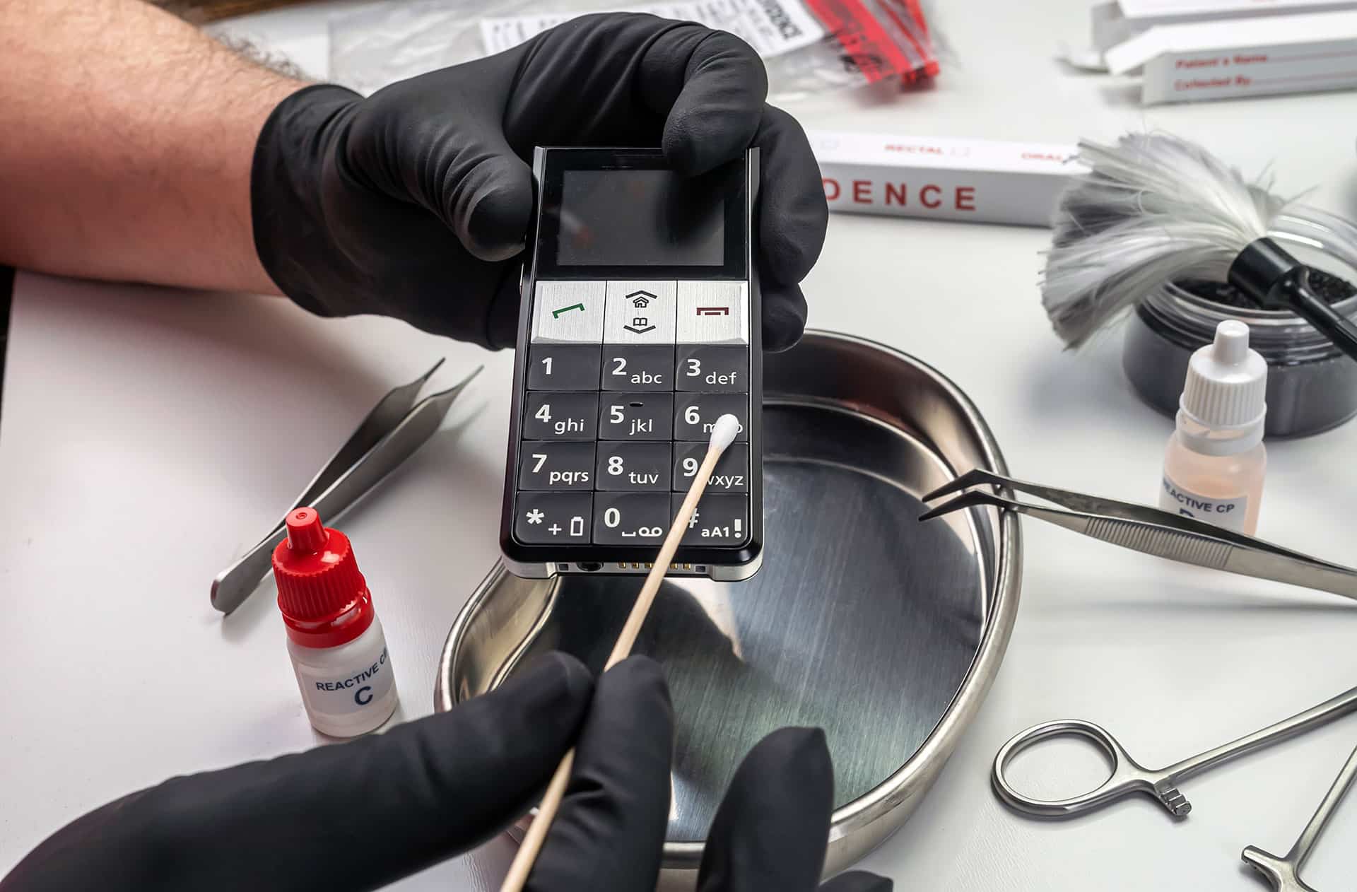 Mobile phone forensics exam extracting data from a smartphone at a certified Mississauga lab
